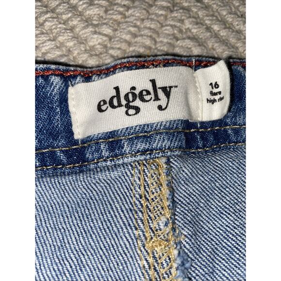 Edgely Flare High Rise Flare size 16 Regular Jeans inseam Boho Hippie Western - Picture 8 of 9